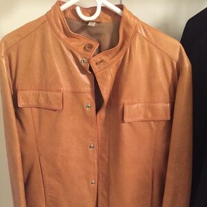 Miu Min Leather Jackets